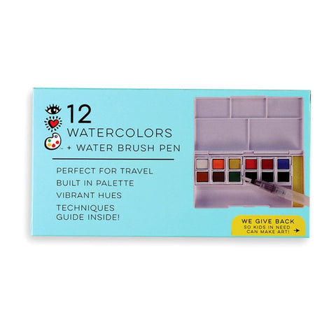 Watercolor Paint Set of 12