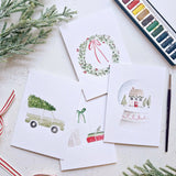 Emily Lex Studios Watercolor Paintable Notecards Christmas Cheer