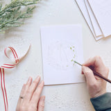 Emily Lex Studios Watercolor Paintable Notecards Christmas Cheer