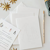 Emily Lex Studios Watercolor Paintable Notecards "Nativity"