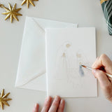Emily Lex Studios Watercolor Paintable Notecards "Nativity"