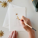 Emily Lex Studios Watercolor Paintable Notecards "Nativity"