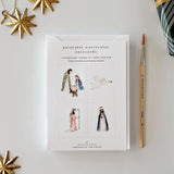 Emily Lex Studios Watercolor Paintable Notecards "Nativity"