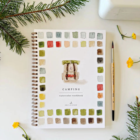 Emily Lex Studios Watercolor Workbook Camping