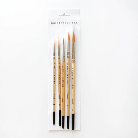 Emily Lex Studios Watercolor Paintbrush Set of 5