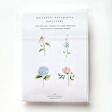 Emily Lex Studios Watercolor Paintable Notecards Garden Flowers