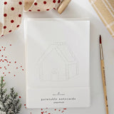 Emily Lex Studios Watercolor Paintable Notecards Gingerbread