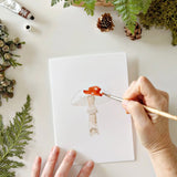 Emily Lex Studios Watercolor Paintable Notecards Mushrooms
