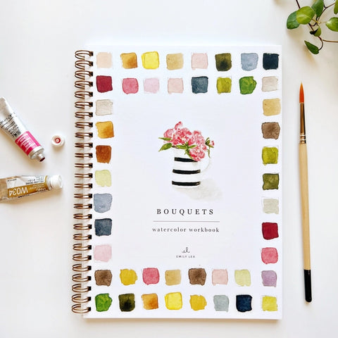 Emily Lex Studios Watercolor Workbook Bouquets