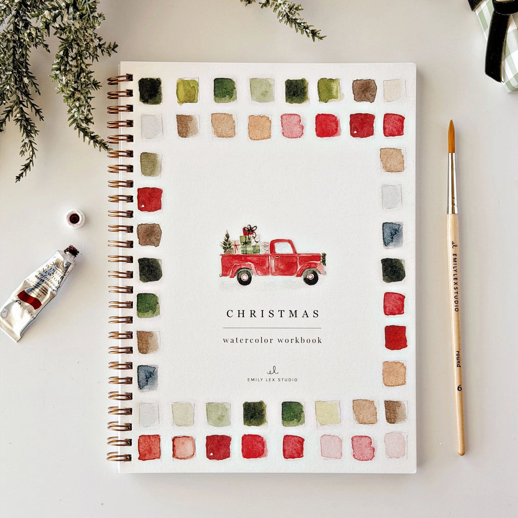 Emily Lex Studios Watercolor Workbook Classical Christmas