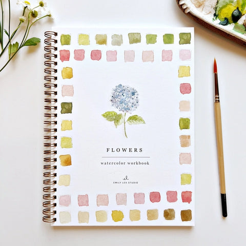 Emily Lex Studios Watercolor Workbook Flowers