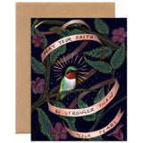 Tiny and Snail Faith Over Fear Encouragement Card