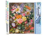 Figured'Art Mini Paint-by-Numbers Unframed Flowers in all Colors