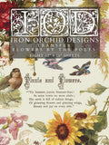 IOD Decor Transfer Flowers by the Poets 12"x16" 8-Pages Pad by Iron Orchid Designs