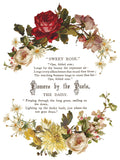 IOD Decor Transfer Flowers by the Poets 12"x16" 8-Pages Pad by Iron Orchid Designs