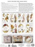IOD Decor Transfer Flowers by the Poets 12"x16" 8-Pages Pad by Iron Orchid Designs