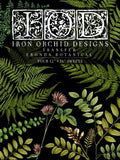IOD Decor Transfer Fronds Botanical 24 x 33" 4 Pages by Iron Orchid Designs