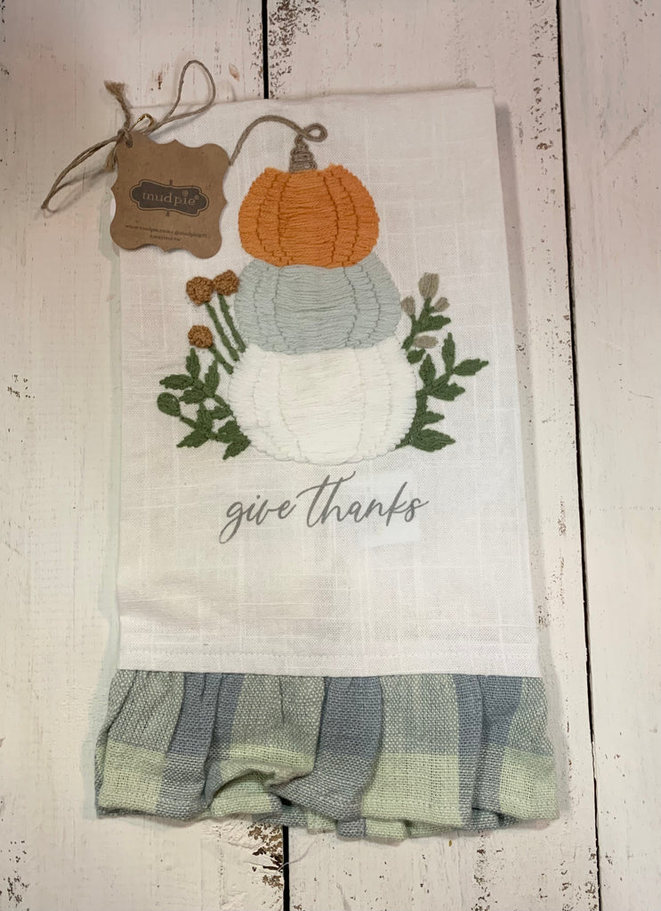 Stacked Pumpkins Fall Hand Towel