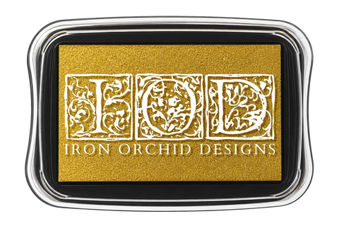 IOD Decor Ink Gold Shimmer Metallic Stamp Pad by Iron Orchid Designs