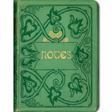 Laughing Elephant Notebook Green Vines with Gold
