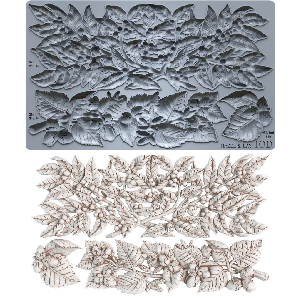 IOD Decor Mould Hazel & Bay 6x10" by Iron Orchid Designs