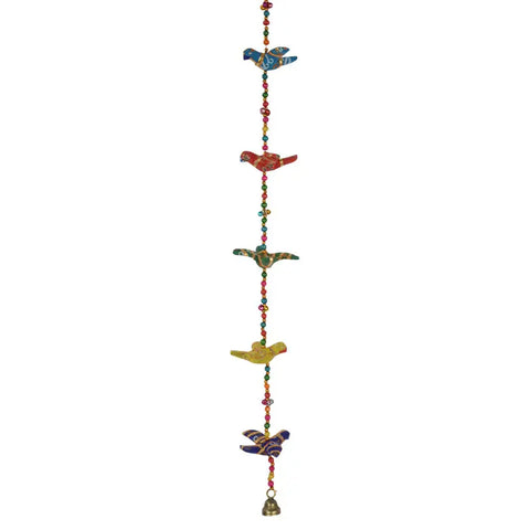 Hippie Recycled Five Bird Garland