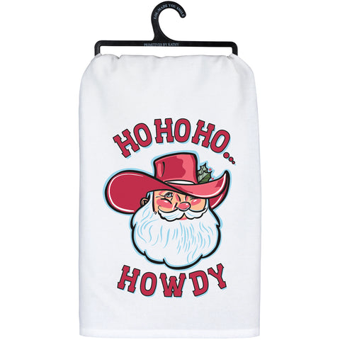 Christmas Towel "Ho Ho Ho Howdy" #S526