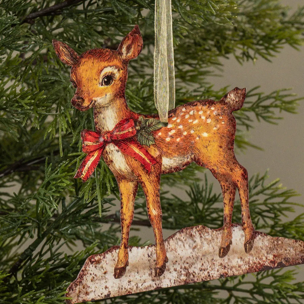 Christmas Ornament- Holly the Reindeer Metal