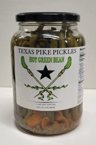 Texas Pike Pickles Pickled Green Beans-Hot