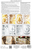IOD Decor Gilded Foil Transfer Angels Sing 8x12" 8 Sheets Pad by Iron Orchid Designs