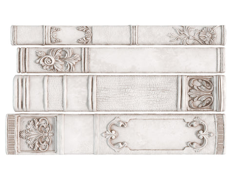 IOD Decor Mould Bookish 6x10" by Iron Orchid Designs