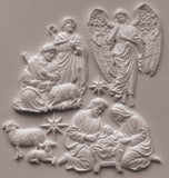 IOD Decor Mould Silent Night 6x10" by Iron Orchid Designs