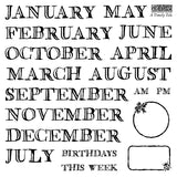 IOD Decor Stamp A Timely Tale 6"x6" Four Sheets with Case by Iron Orchid Designs