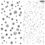 IOD Decor Stamp Flurry 12" x 12" by Iron Orchid Designs