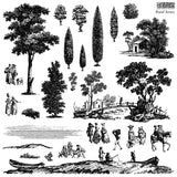 IOD Decor Stamp Rural Scenes Two Pages 12x12" by Iron Orchid Designs