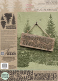 IOD Decor Stamp Winter Grove 12" x 12" by Iron Orchid Designs