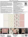 IOD Paint Inlay Lattice Rose 12"x16" Pad 8-Pages by Iron Orchid Designs