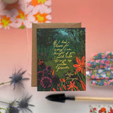 Tiny and Snail If I Had a Flower Birthday Card