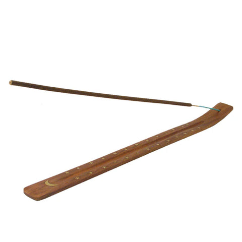 Wild Berry Incense Burner Wooden Moon and Stars Design