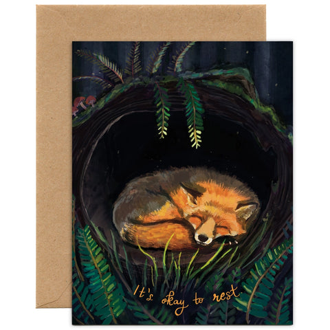 Tiny and Snail It's Okay to Rest Get Well Card