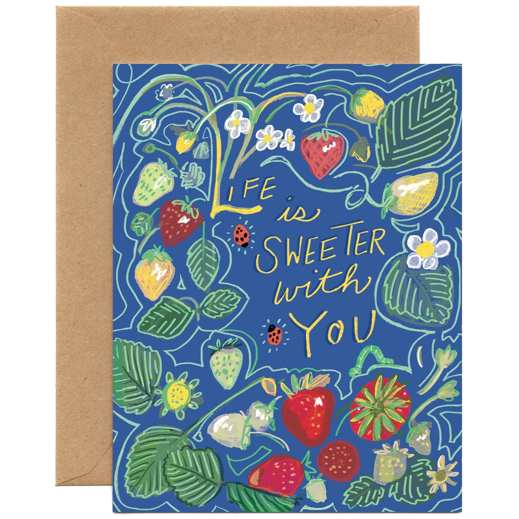 Tiny and Snail Life is Sweeter With You Friendship Card