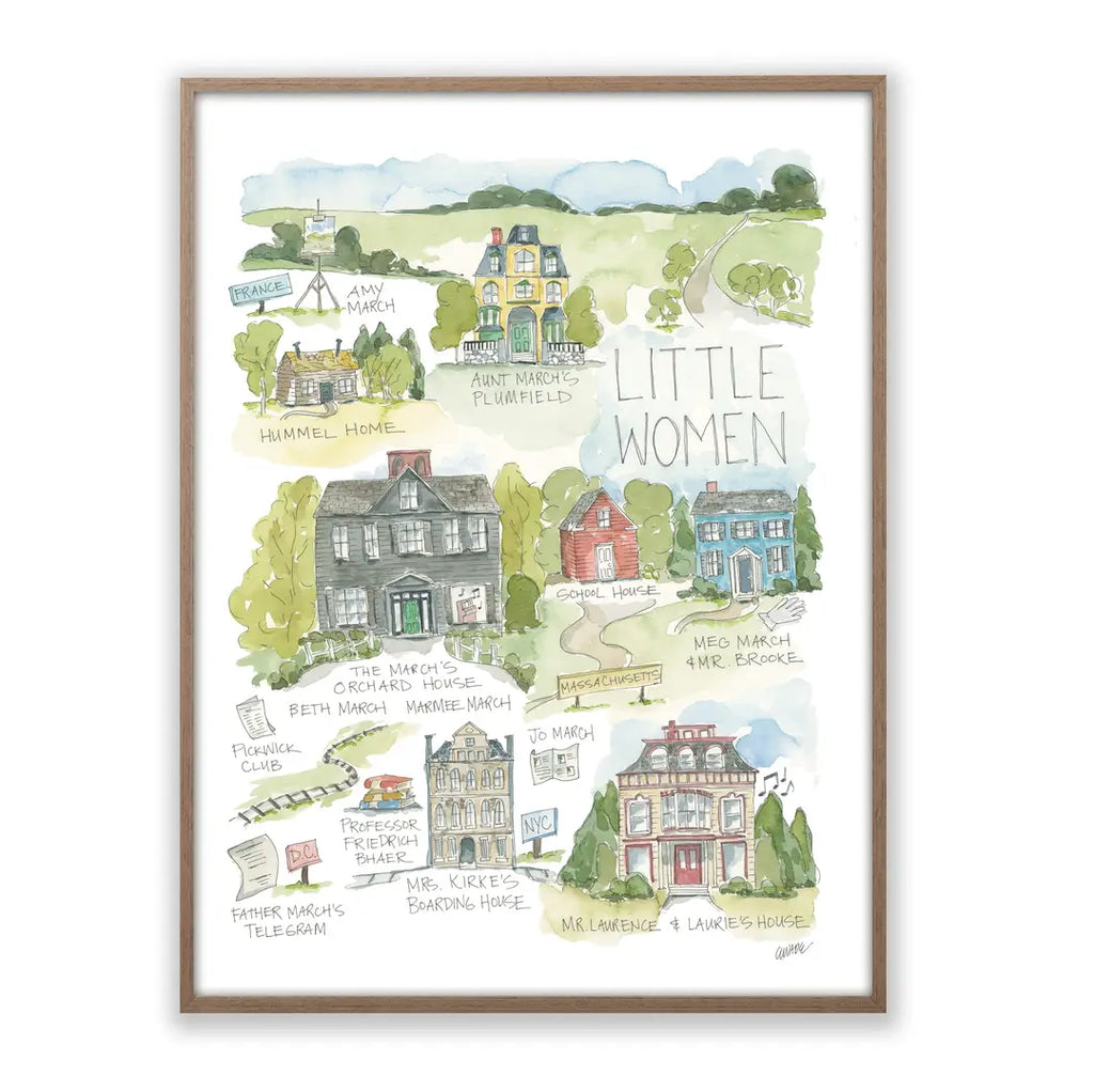 Story Map Poster Little Women