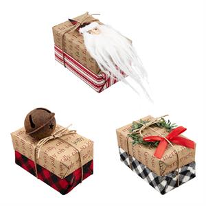 Christmas Gift Soap Bars Santa, Wreath and Rusty Jungle Bell