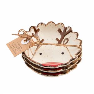 Christmas Reindeer Dipping Dishes Set of 3