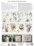 IOD Decor Transfer Marche Des Fleurs 12"x16" 8-Pages Pad by Iron Orchid Designs