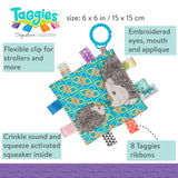 Mary Meyer Taggies Crinkle Me Heather Hedgehog