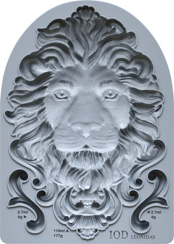 IOD Decor Mould Leonidas 5x7" by Iron Orchid Design