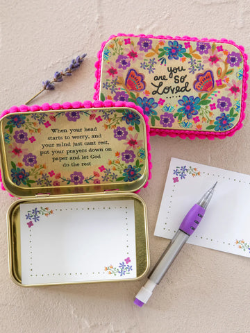 Natural Life Tin Prayer Box - You are so Loved