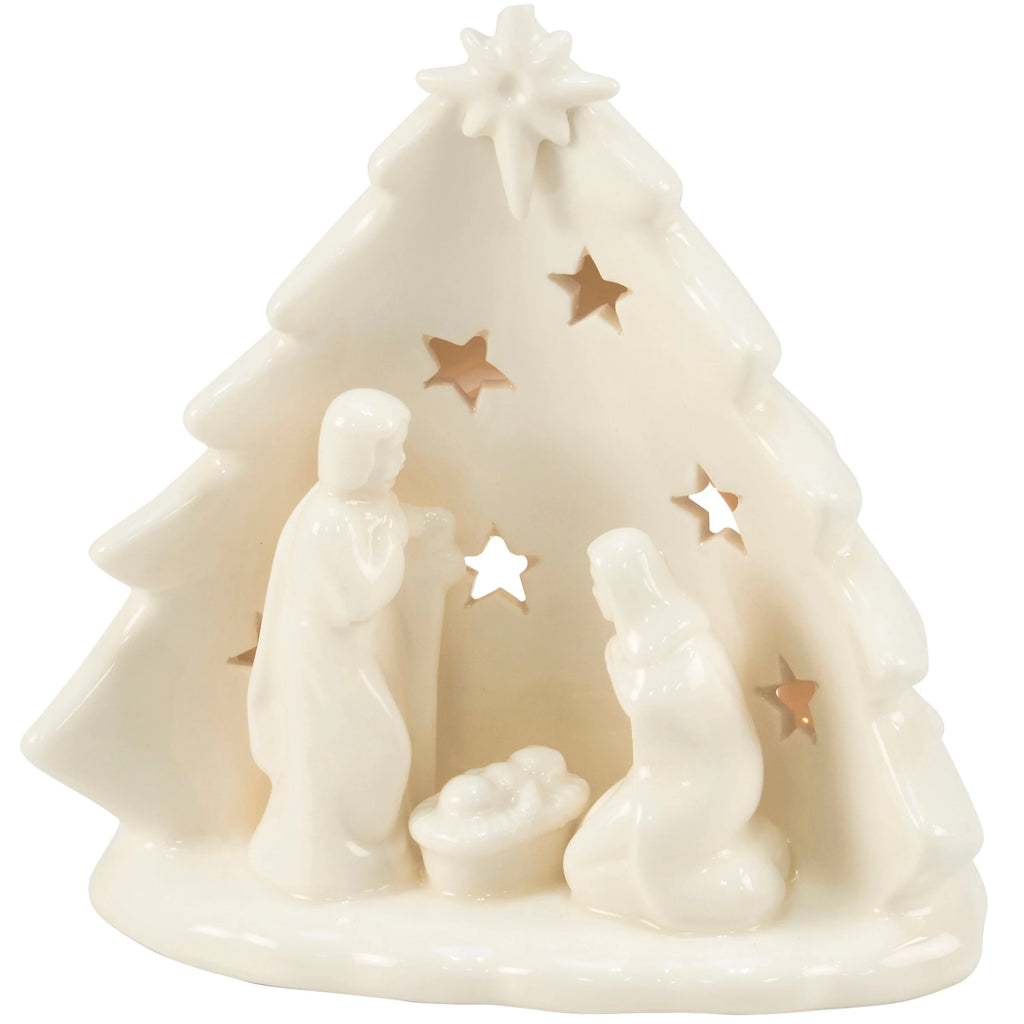 Christmas Ceramic Nativity Candle Holder #C225
