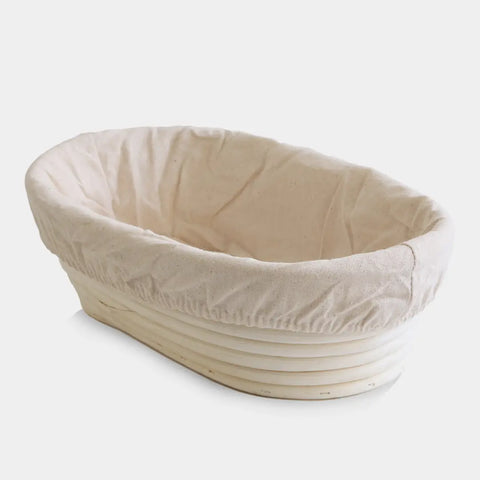 Sourdough Starter Basket with Liner- Oval